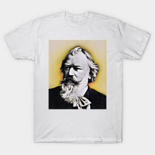 Johannes Brahms Portrait | Johannes Brahms Artwork 7 T-Shirt